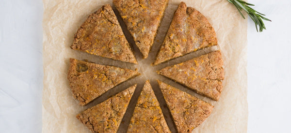 ORANGE ROSEMARY AMARANTH SCONES