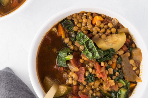 SPICY LENTIL VEGETABLE SOUP